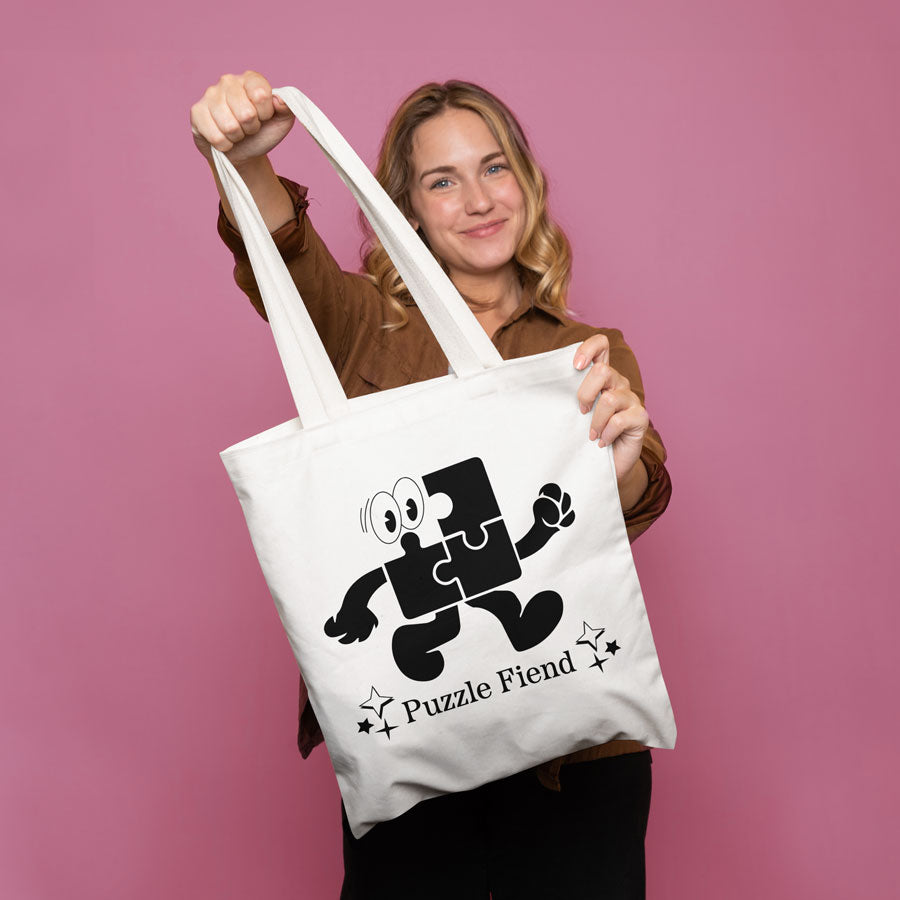 Puzzle Fiend Tote Bag